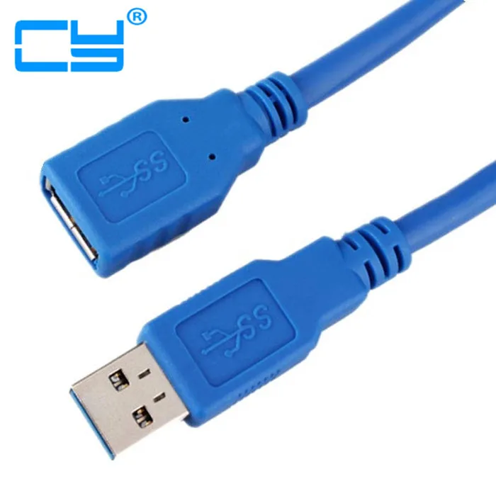 

2015 Newest USB3.0 A male to Female Extension Cable 1m USB 3.0 M/F Extension Data transfer Sync Super Speed Cable 5Gbps Blue