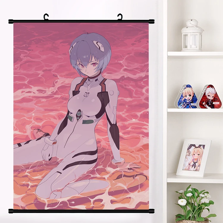 Аниме Ayanami Rei Косплэй наклейки на стену панно настенные подвесные Плакаты для