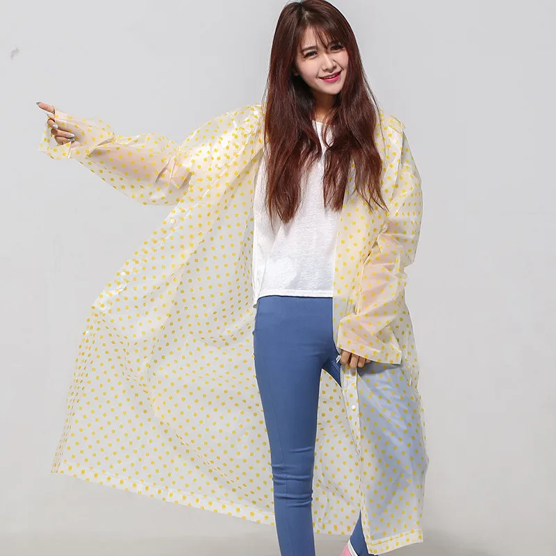 Модный прочный дождевик портативный пончо с капюшоном для женщин путешествий на