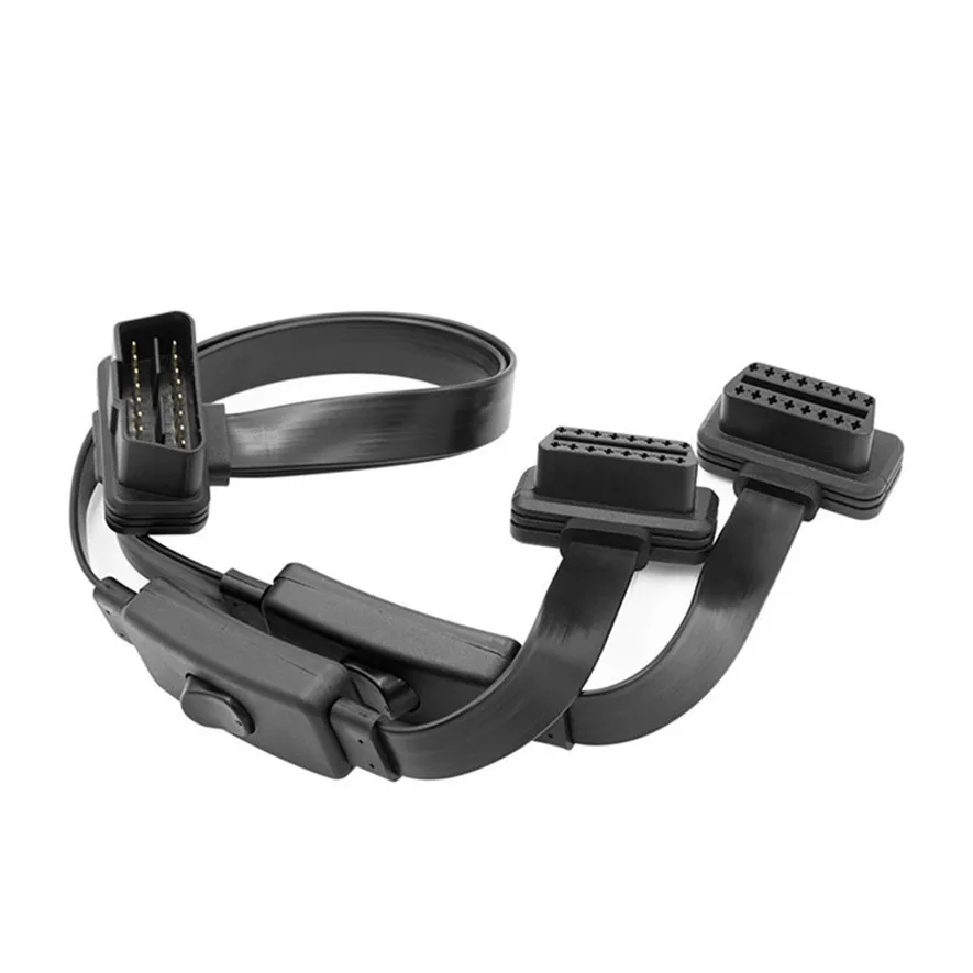 Новинка 1 в 2 Преобразованный 16-контактный соединительный кабель OBD2 сканер