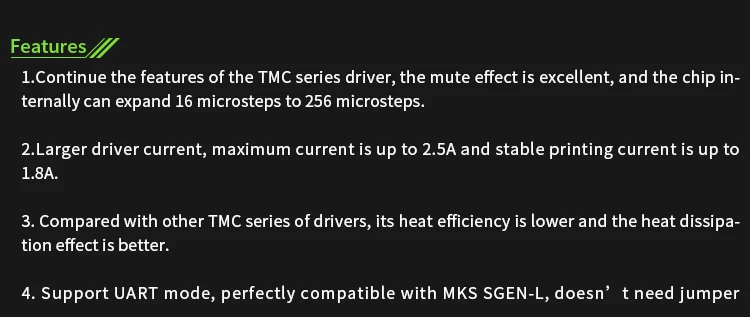5 шт. MKS TMC2209 UART шаговый двигатель модуль драйвера бесшумный драйвер StepStick VS TMC2208 TMC2130 для MKS SGen L плата части 3d принтера