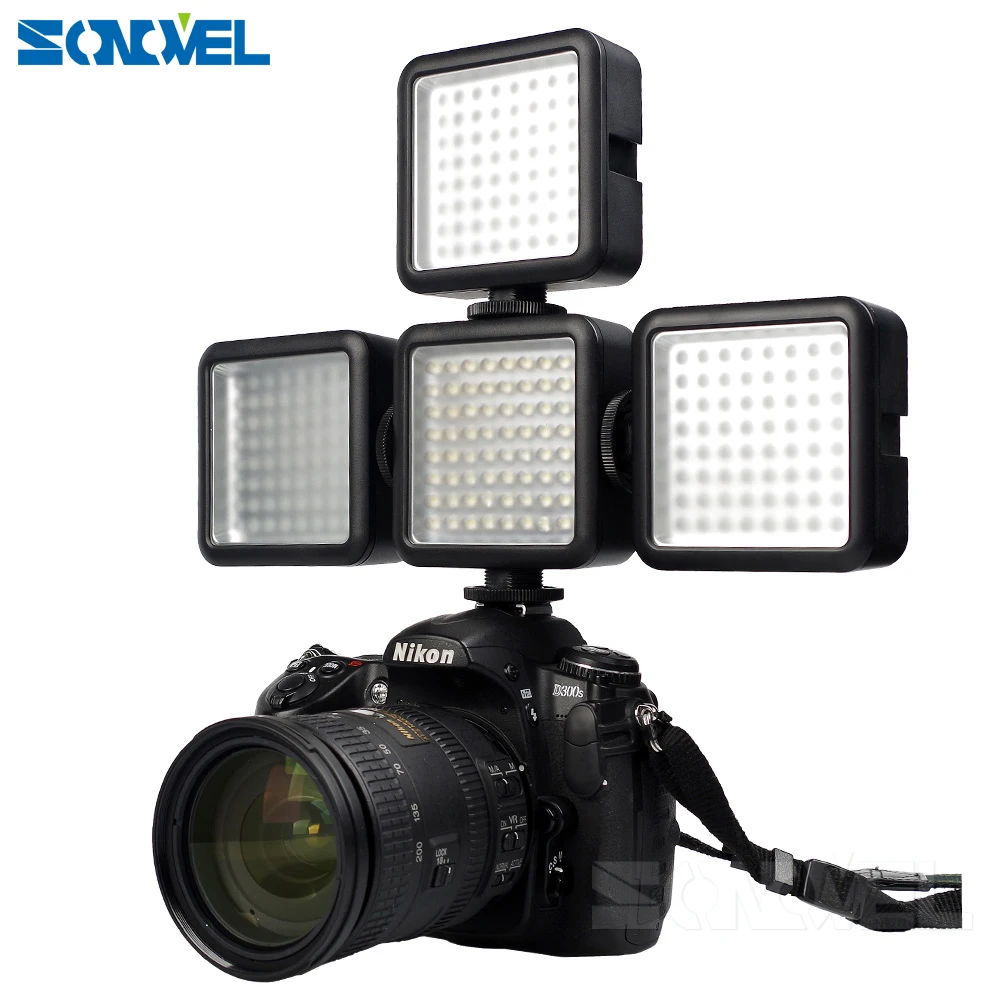Светодиодные лампы для камеры Godox LED64 видео Светодиодная лампа панель