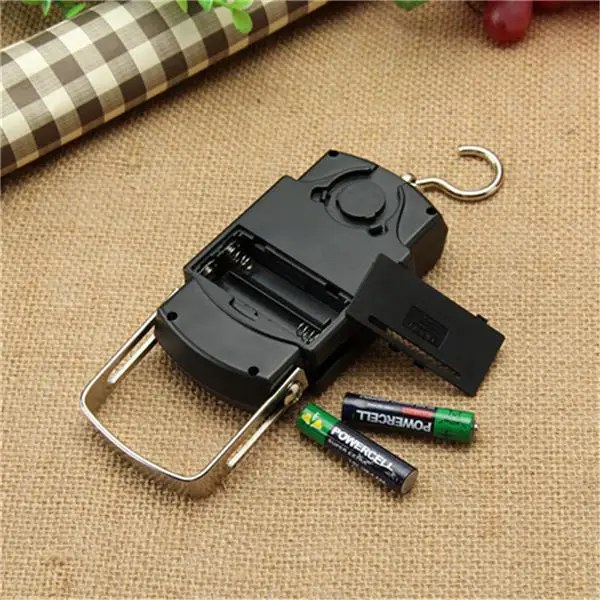 None LCD 110lb/50kg Portable fishing grip Electronic Scale with Tape Practical Fishing Tool tape measure home | Спорт и развлечения