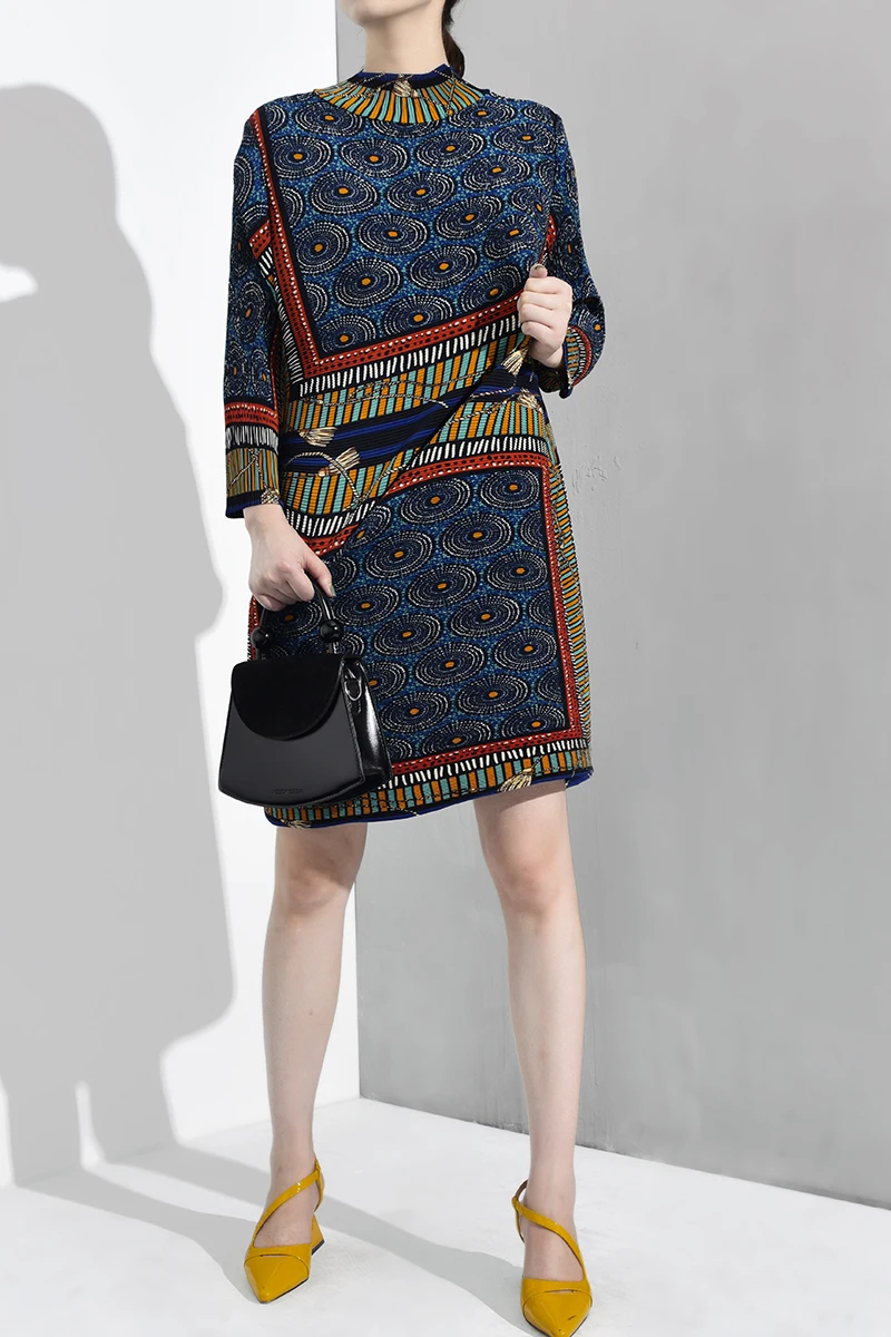 Женская толстовка LANMREM винтажная рубашка с длинным рукавом и круглым воротником