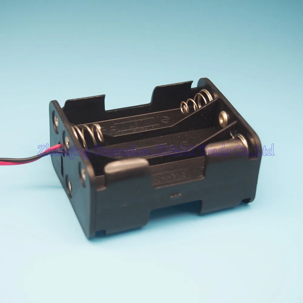 10 шт./лот AA батарея обратно к задней держатель 9В 6xaaa battey коробка с 15 см провода |