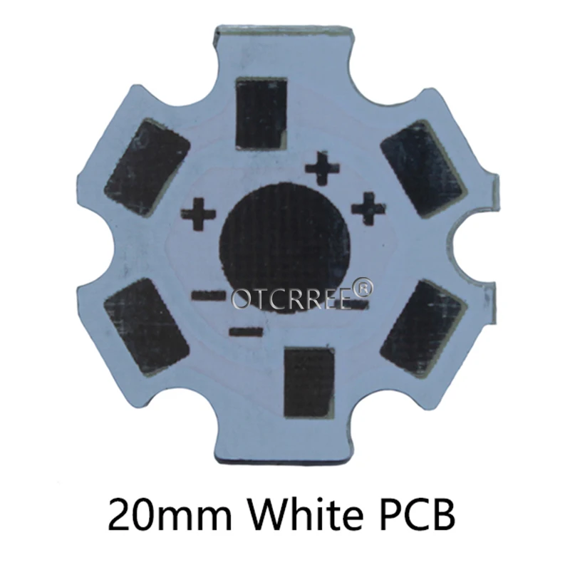 10-1000 шт. 1W3W5W светодиодный радиатор алюминиевая Базовая пластина печатная плата подложка 20 мм Звезда 16 мм комплект DIY охлаждение 20 мм для 1 3 5 Вт