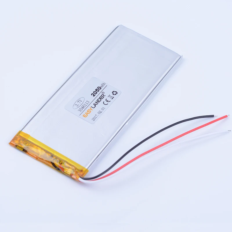 3046113P 3.7V 2050mAh Rechargeable li-Polymer Li-ion Battery For china clone Goophone 5.5 6plus I6 6SPLUS phone 3145113 3-Wire