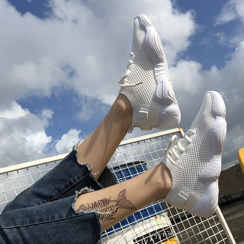 Женские кроссовки на плоской подошве YALNN белые низкие Zapatillas Mujer 2019|Женские и кеды|