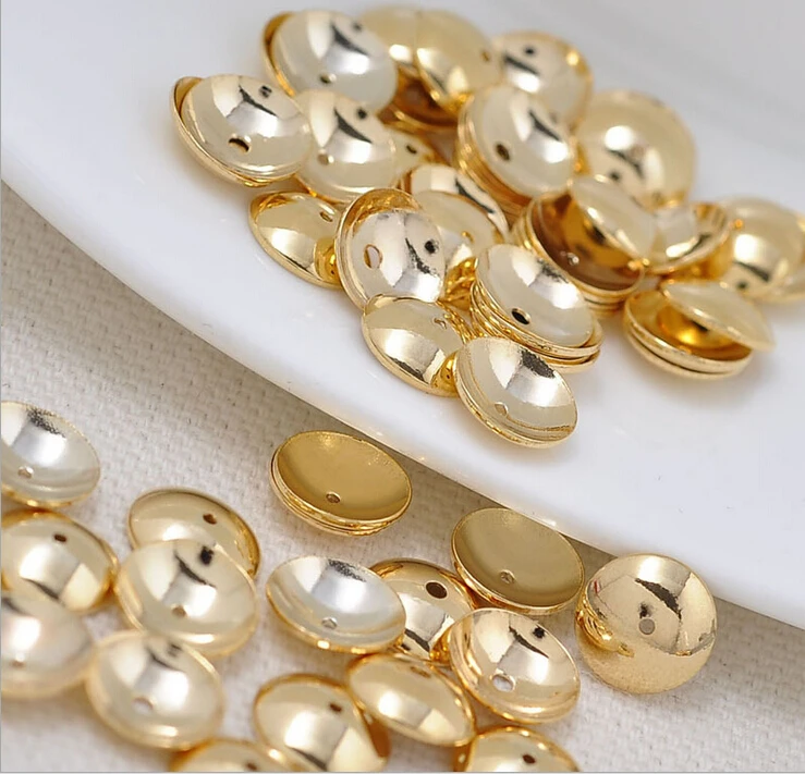 80 шт. 4 6 7 8 10 12 мм позолоченные бусины|bead caps|accessories diydiy jewerly |