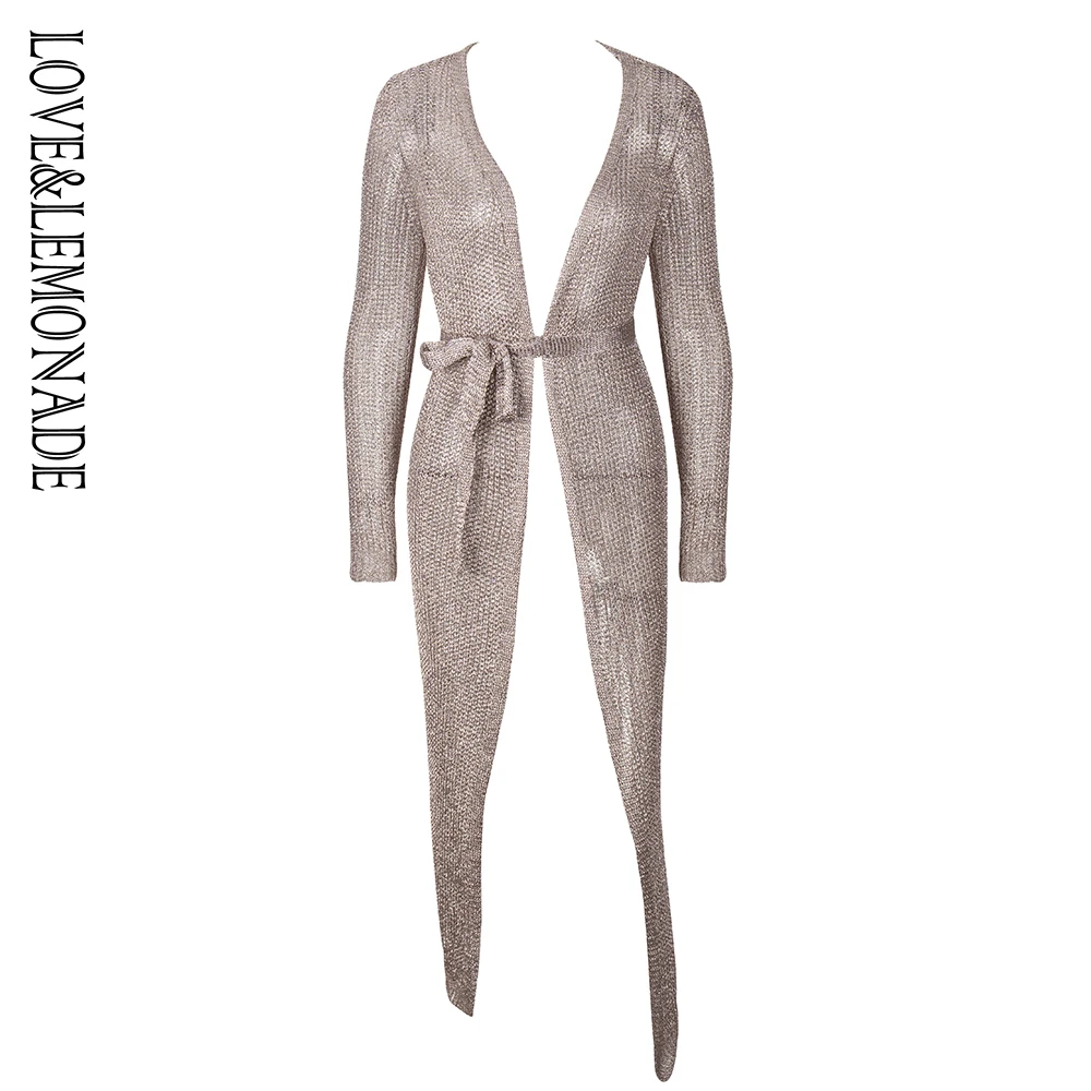 Женский кардиган LOVE & LEMONADE свитер с золотыми крючками модель LM0946|cardigan sweater|gold