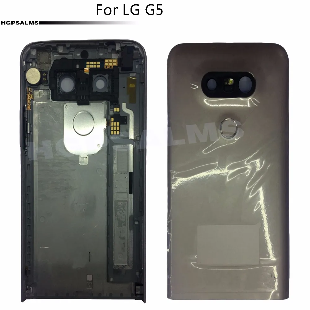 Для LG G5 H840 H850 Задняя крышка батареи дверь задний корпус чехол + датчик отпечатков