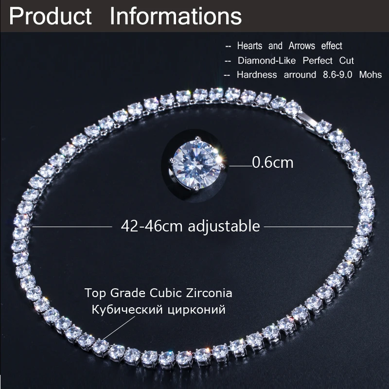 Ожерелье и серьги с крупным круглым фианитом T061|necklace and earrings|party jewelry setcrystal necklace