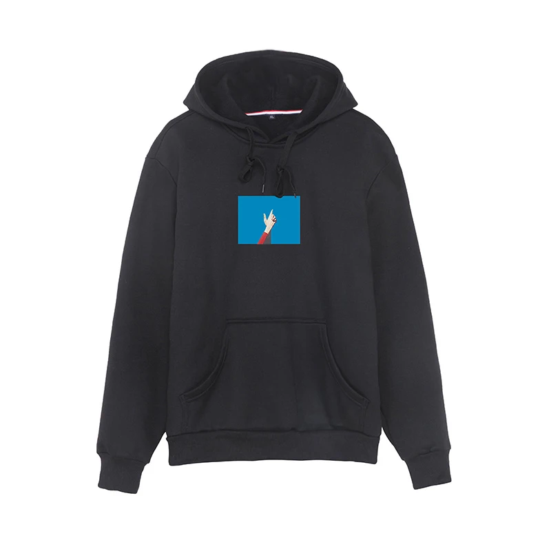 Autumn Men Sportswear Fashion Brand Personality Print Mens Hoodies Pullover Hip Hop Solid Tracksuit Sweatshirts | Мужская одежда
