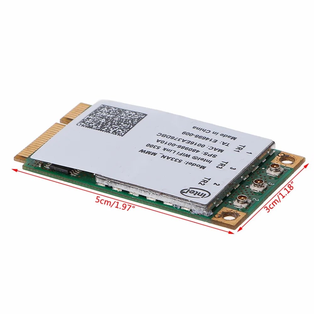 2,4 ГГц и 5,0 ГГц 5300 533AN_MMW беспроводной WLAN WiFi мини PCIe Карта 802.11n+ 450 Мбит/с модуль устройства WiFi Соединительная карта