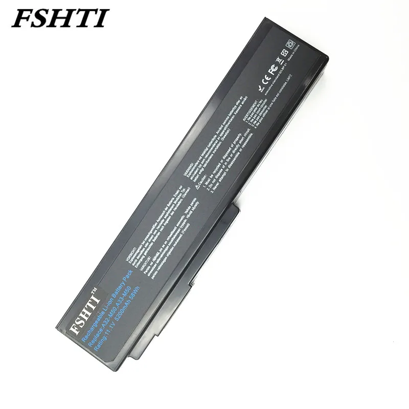 6 ячеек Аккумулятор для ноутбука Asus N53S N53J N53JQ A32 N61 M50 N43 N61JQ|Аккумуляторы ноутбуков| |