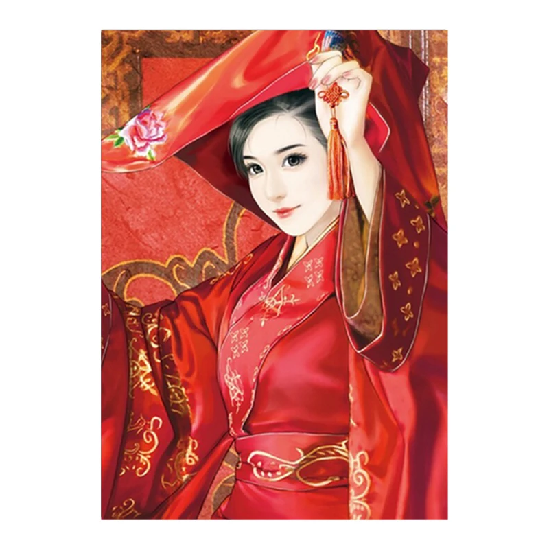 

Алмазная 5D картина «сделай сам» для китайской невесты, алмазная вышивка, вышивка крестиком, мозаика, домашний декор, ручная работа, Незаконч...