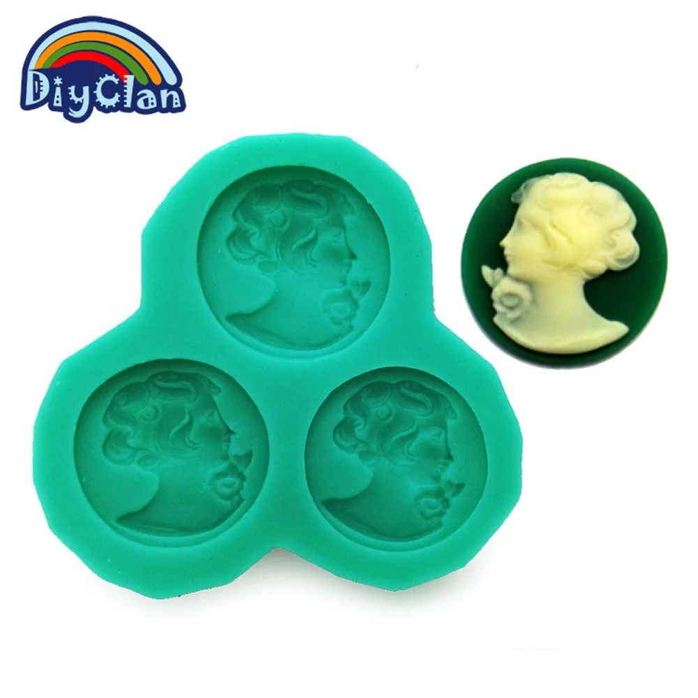 Новое прибытие DIY силиконовые формы для украшения торта дам помадка Плесень Мини