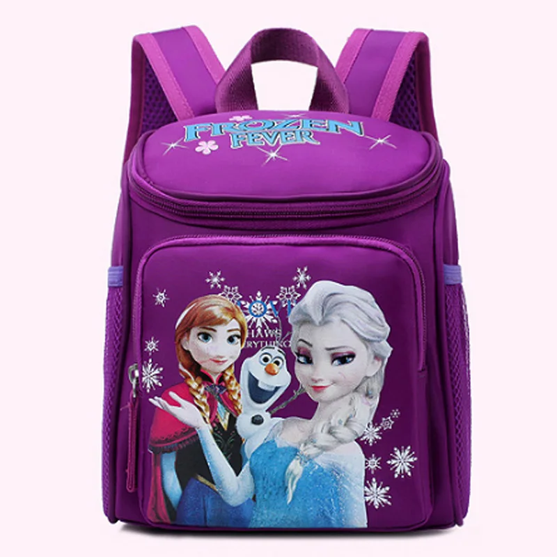 C Новые рюкзаки disney, детские школьные сумки принцессы,, мультяшный 3D рюкзак McQueen, школьный ранец для девочек и мальчиков, плюшевые рюкзаки - Цвет: C