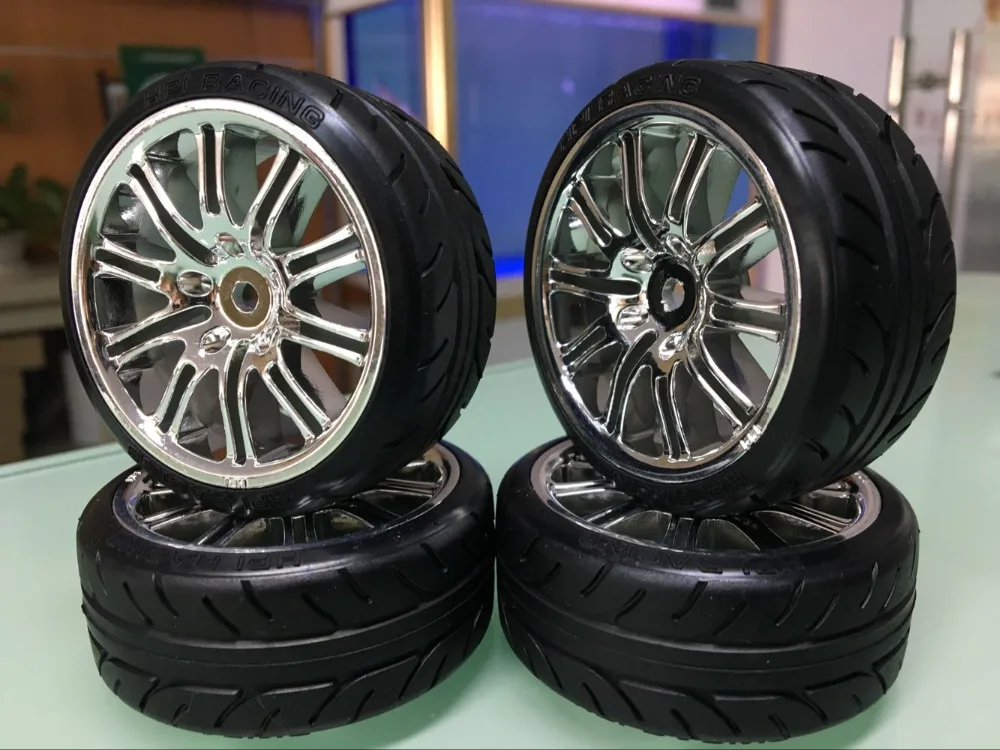 1/10 RC HEX 12 мм электрические дрифтерные колеса/шины для гонок на плоской дороге 4 шт