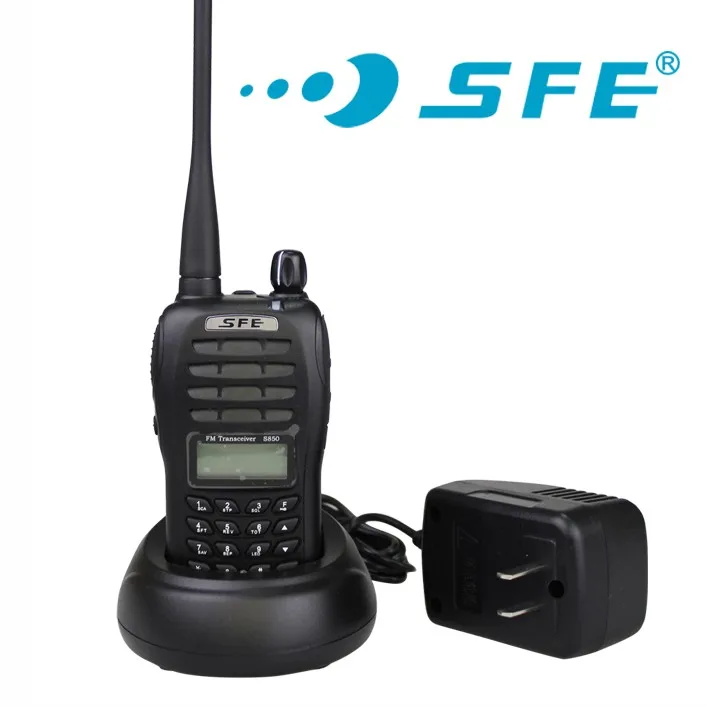 Черный 199 каналов SFE Walkie Talkie S850 двухстороннее радио с ЖК-дисплеем высокого качества - Цвет: Черный