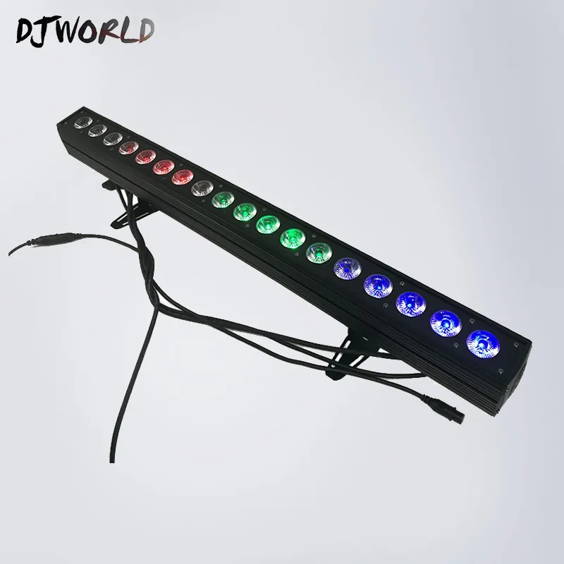 Светодиодный светильник RGBWA+ UV 6в1 цвет 18x18 Вт Светодиодный светильник для мытья стен Идеально подходит для сцены, вечерние, Свадебные мероприятия светильник ing Быстрая