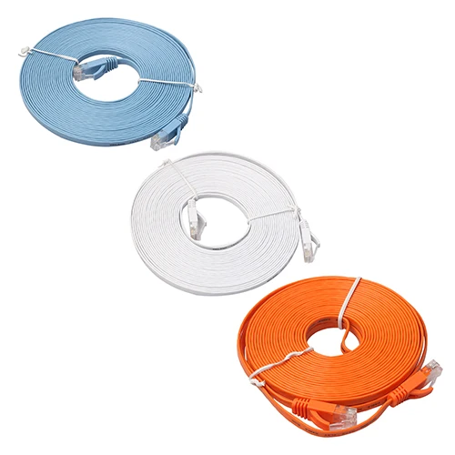 Новое поступление 0 5 15 м скорость CAT6 гигабитный Ethernet сетевой LAN кабель плоский