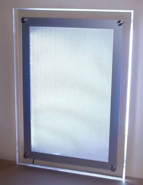 24 &quotx 36&quot настенный светодиодный акриловый постер рамка дисплей панели лайтбокс