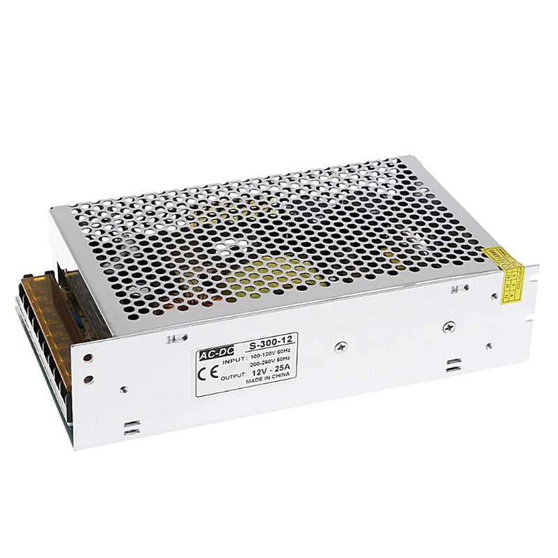 AC 100 260 В к DC 12 25a переключатель Питание Драйвер адаптер Светодиодные ленты свет %