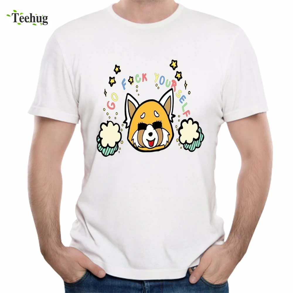 Агрессивные футболки Retsuko популярная мультяшная футболка Aggretsuko Повседневная