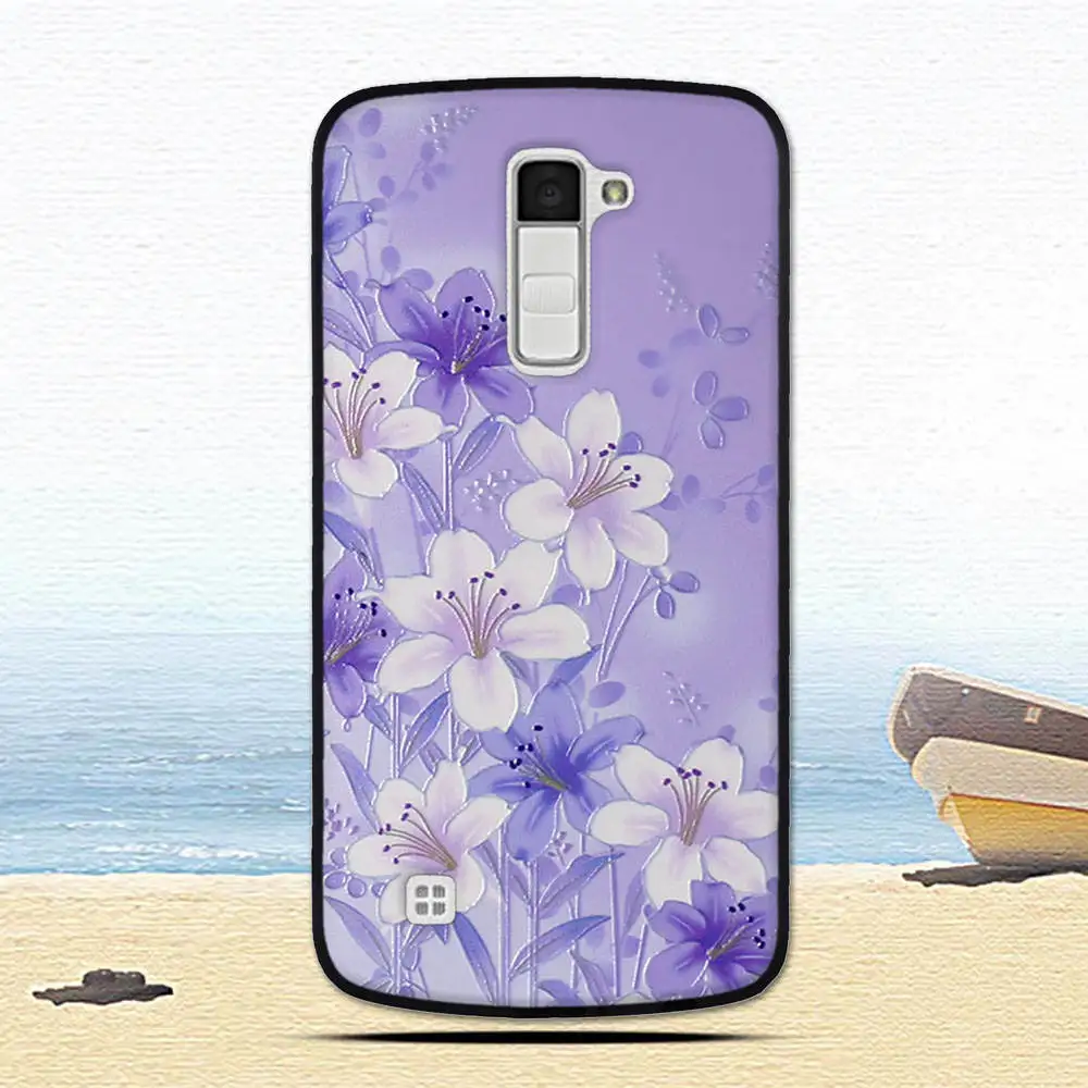 Женский Мягкий силиконовый чехол для LG K10 K420N K430DS k430ds с рисунком сумки