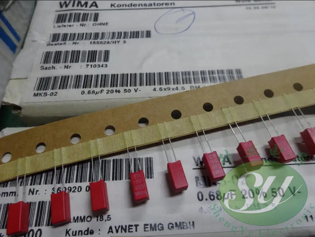 2020 горячая распродажа 10 шт/20 штук WIMA MKS02 0 68 мкФ/с алюминиевой крышкой 50В 680nf u68 684