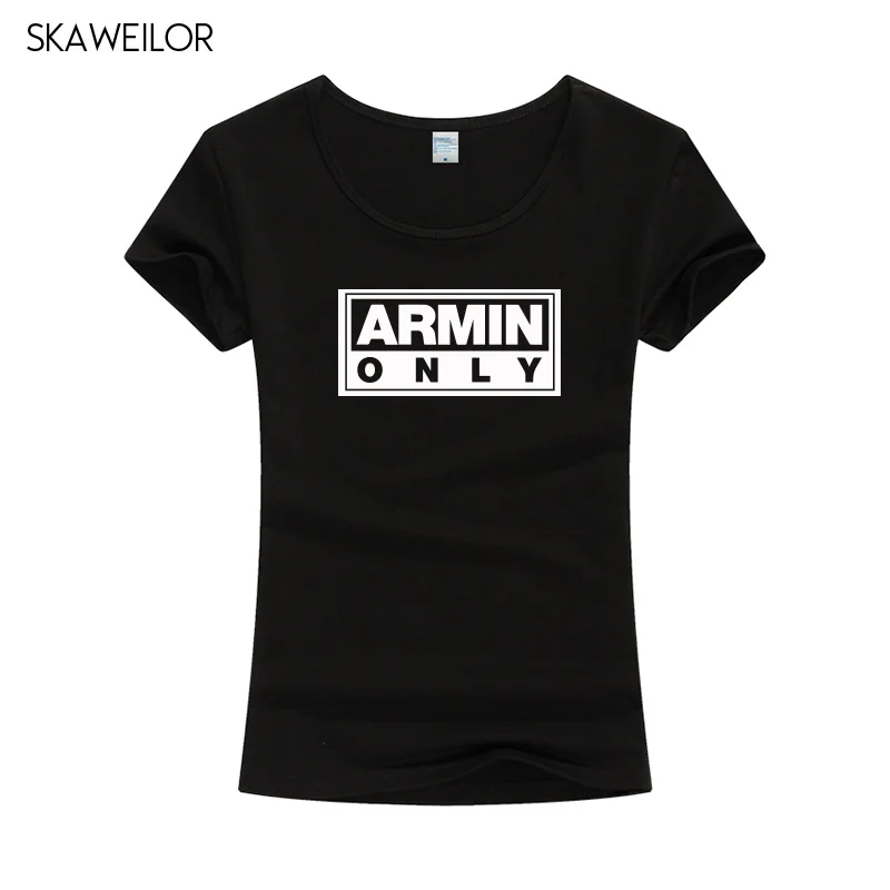 Женская футболка с принтом Armin Van Buuren летняя хлопковая коротким рукавом