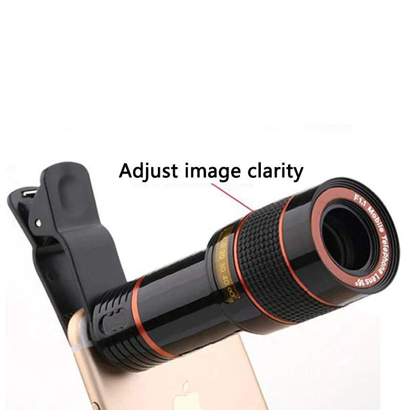 14X зум 4 к HD телефотографические телефон объектив Монокуляр телескоп камера для iPhone XS Max XR X 8 7 Plus samsung Android смартфон мобильный