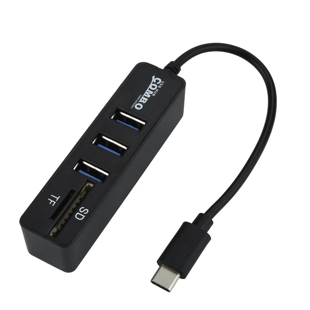 Type-c OTG USB 2 0 Hub Usb C Splitter Combo 3 Port s &amp SD/TF Card Reader в 1 Us 5 CCC | Компьютеры и офис