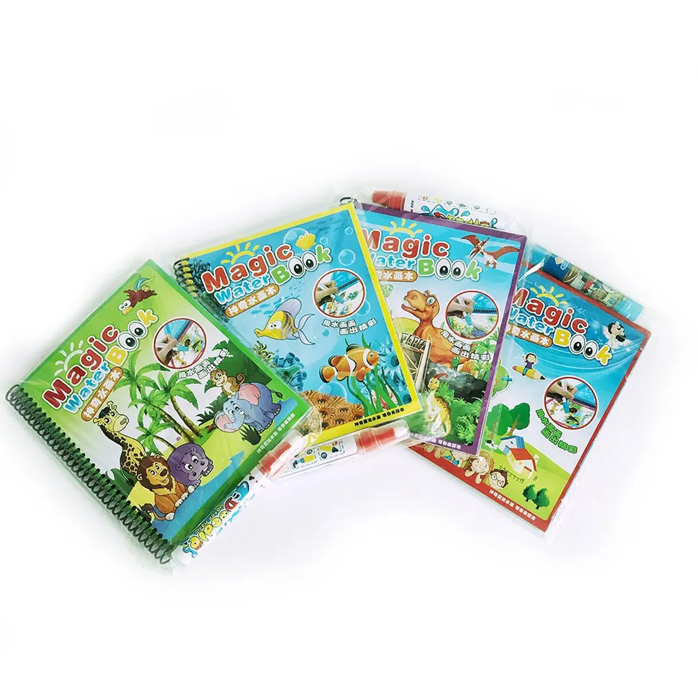 Детская Волшебная книга с изображением воды для детей Игрушки раннего