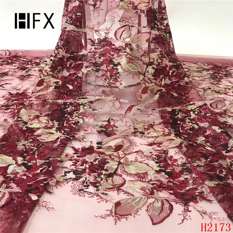 HFX последние Африканские кружева 2019 высокое качество нигерийские кружевные