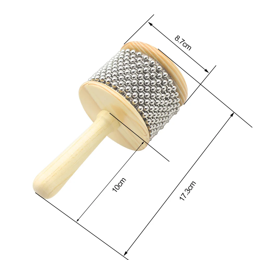 Деревянная деревянная ударная лента Cabasa для детей и студентов детский