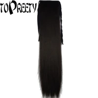 topreety synthetic hair fiber heat resistant ribbon ponytail hair extension 1006