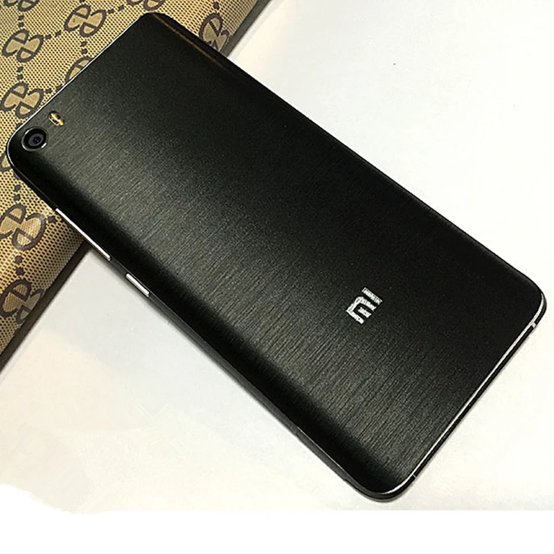 GKK Simulation Brushed Metal Mobile Phone Sticker for Xiaomi 5 Mi5 phone stickers Fashion Perfect fit Full Protection Skins