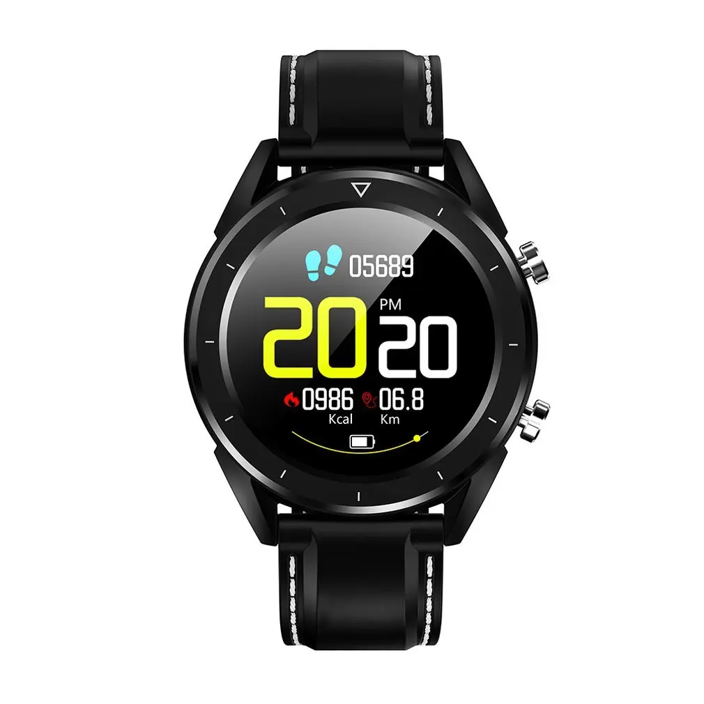 New in Stock DT28 Smart Watch Color Screen Step Ecg Heart Rate Blood Oxygen Movement Track Leather/Steel Strap Bracelet | Электроника