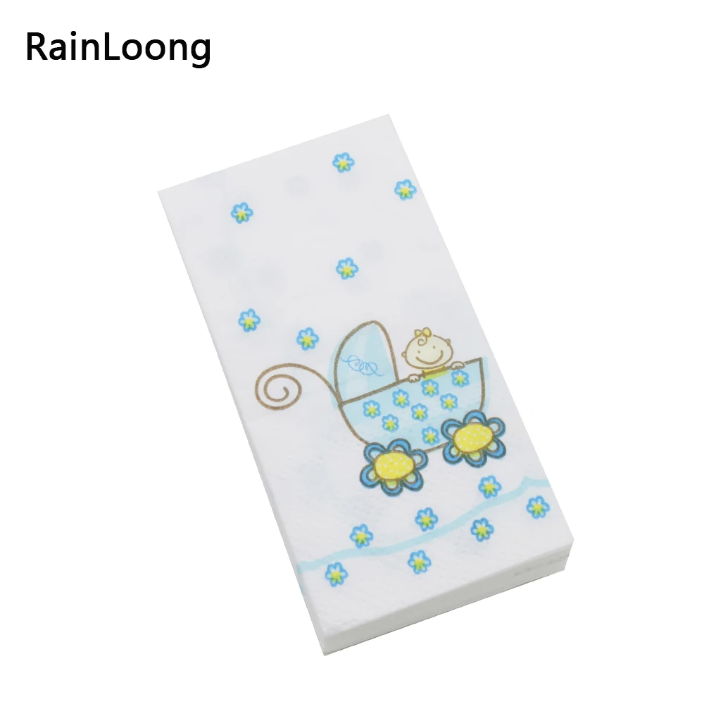 [RainLoong] карманные бумажные салфетки с мультяшным принтом платок для украшения