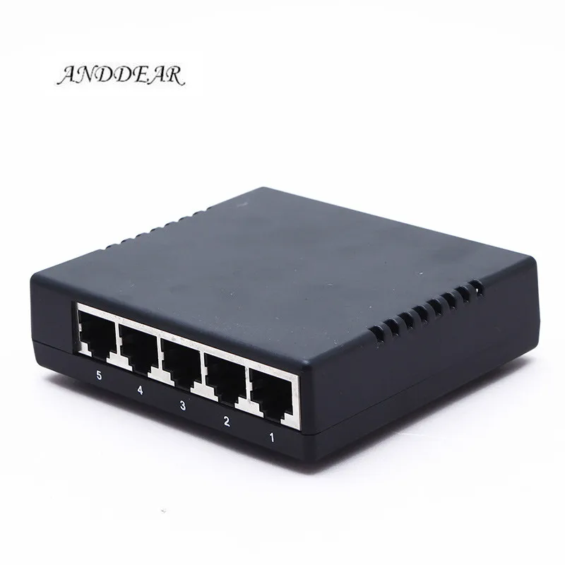 ANDDEAR Z1 пассивный 5 портов Poe коммутатор 12 В 4/5 + 7/8 ethernet 10/100 Мбит/с poe 4 порта питания