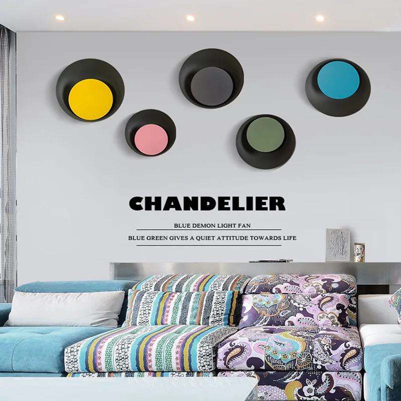 Nordic Loft Art многоцветный прикроватный светодиодный настенный светильник