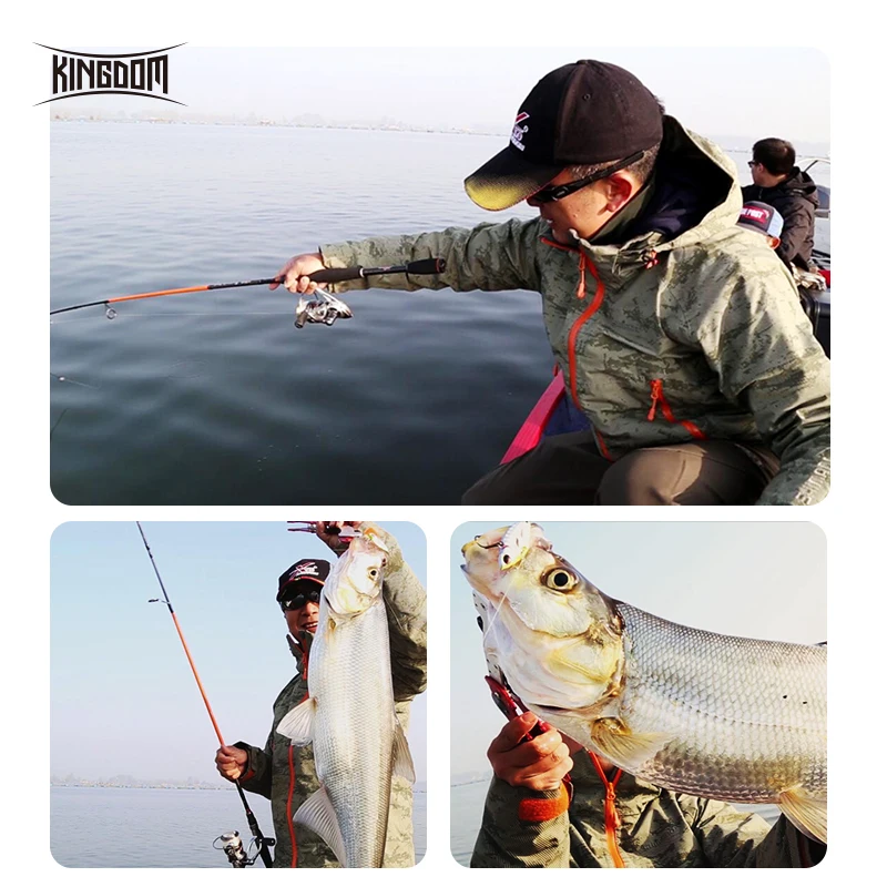 

Kingdom Keel II Hot Carbon High Quality Spinning Fishing Rods Fuji Guide Ring and Wheel Seat ML M MH Fast Action Casting Travel