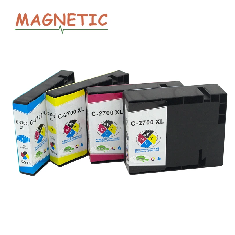 

Magnetic PGI2700 Compatible Ink Cartridges for canon PGI-2700 MAXIFY MB5170 MB5470 IB4170 iB4075 printer cartridge PGI 2700 XL