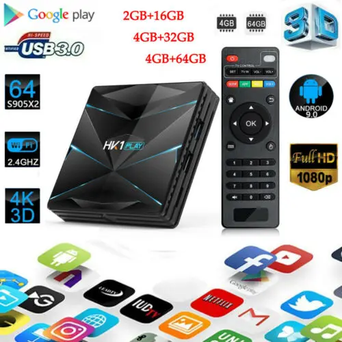 Android 1080 четырехъядерный HK1 MAX 4K HD TV Box 2/4 Гб + 16/32/64 Dual WiF 3D Smart P медиаплеер|ТВ-приставки