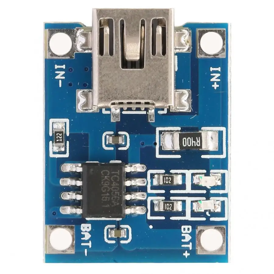10 шт. TP4056 Mini USB 1A модуль зарядного устройства литиевой батареи зарядная плата 4,5 V-5,5 V литиевая батарея зарядное устройство