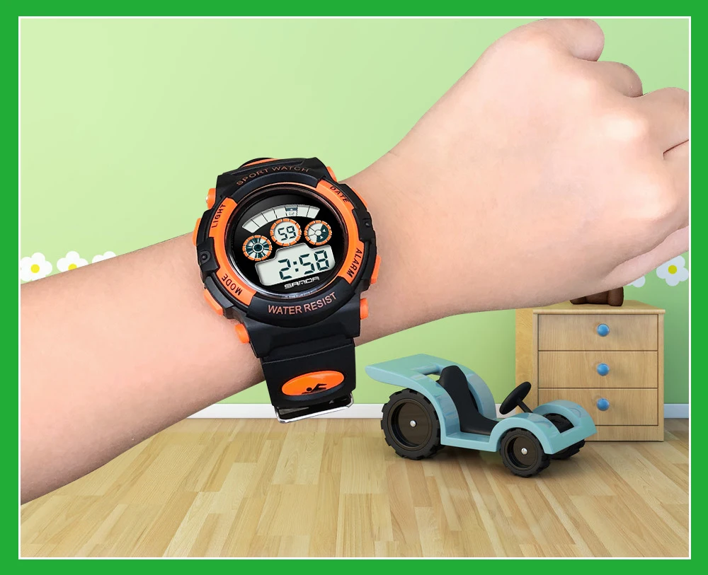 New Fashion SANDA Brand Children Sports Watches LED Digital Watch Boy Girl Student Waterproof Electronics Wristwatches Saat