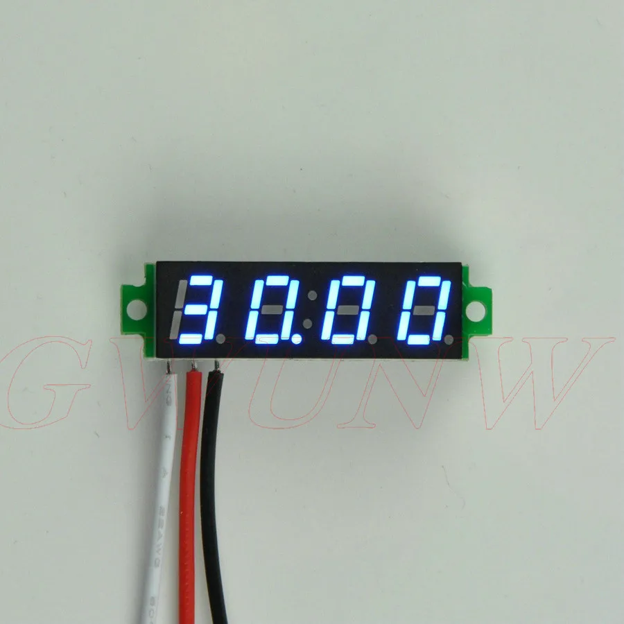 

GWUNW BY428V 0,28 дюйма 4 бит микро Вольтметр постоянного тока 0-30,00 В (30 в) измеритель напряжения