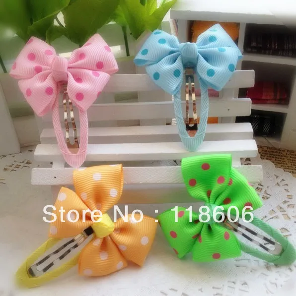 

Free shipping Hair Clip Butterfly Bow Snap Clip BBClip Set